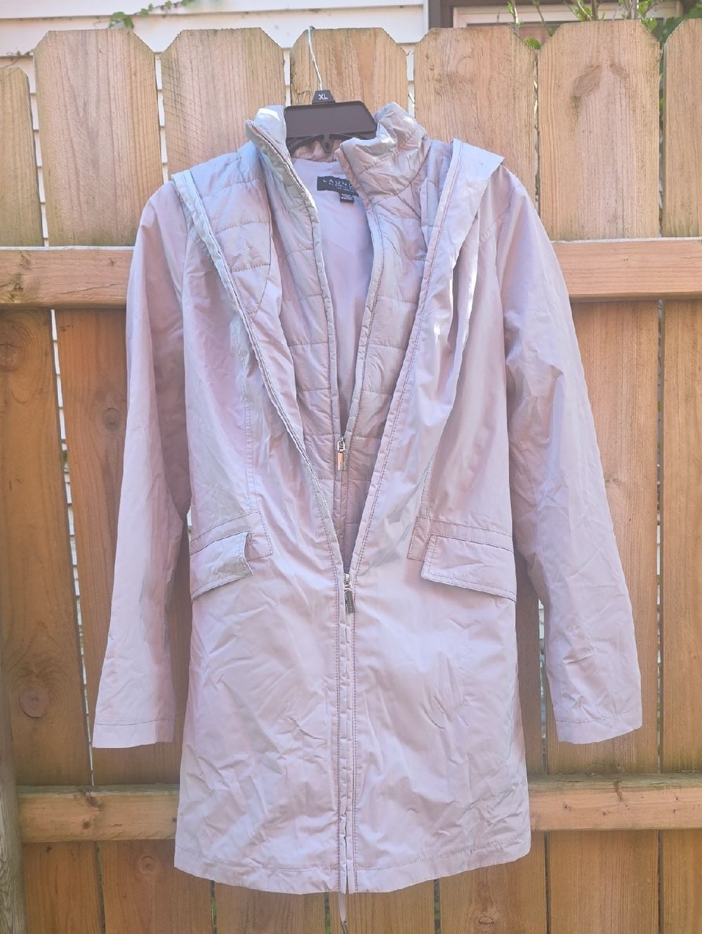 Laundry By Shelli Segal Light Hooded Trench Coat